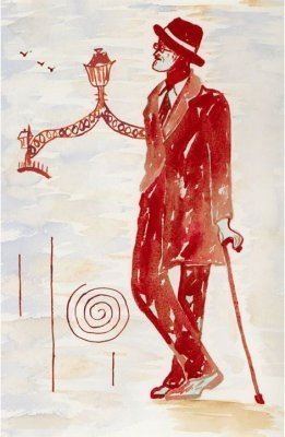 An Artist's rendition of James Joyce