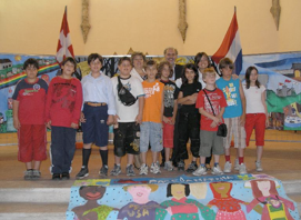 A mural exhibit in Narni, Italy